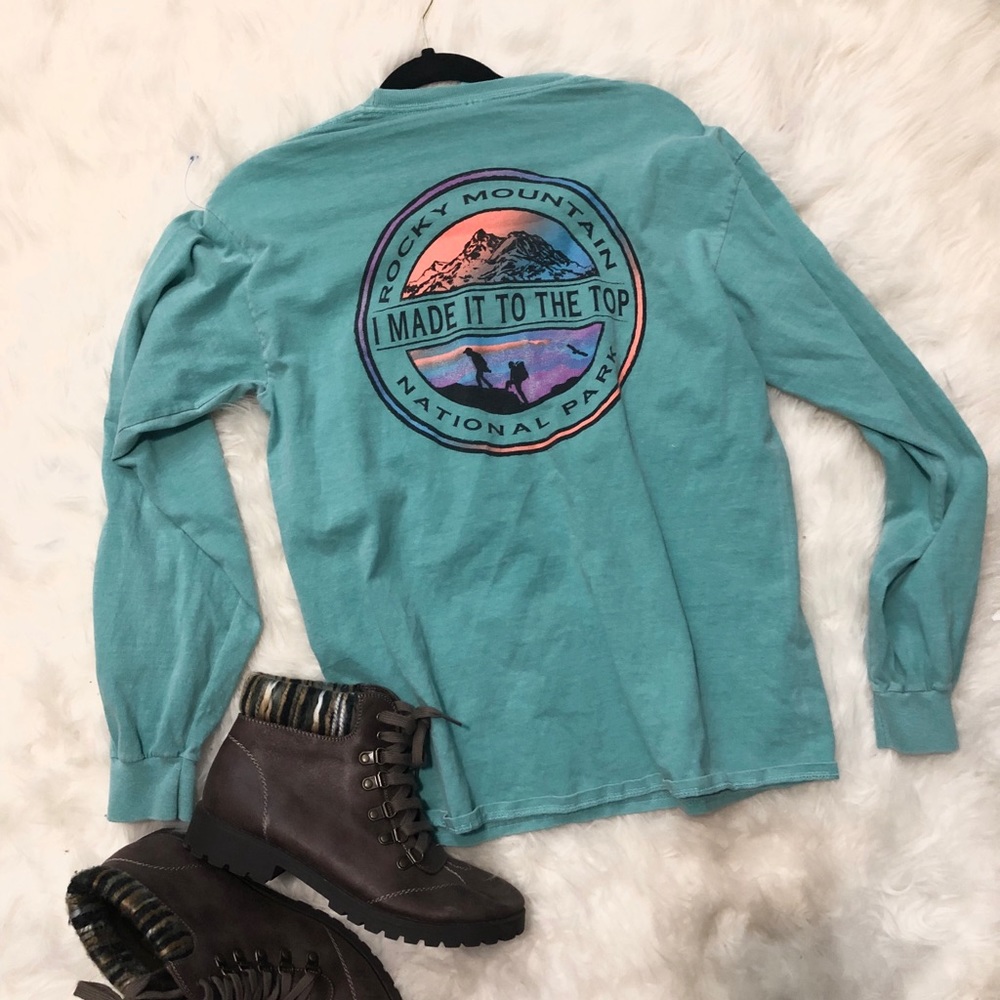 Rocky Mountain long sleeve preppy style shirt